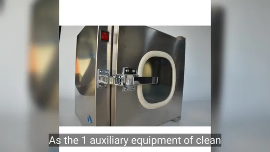 High Quality Stainless Steel Pass Box with Interlock System for Cleanroom Applications